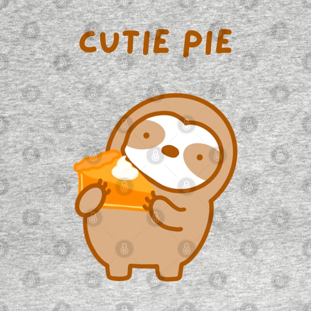 Cutie Pie Thanksgiving Pumpkin Pie Sloth by theslothinme